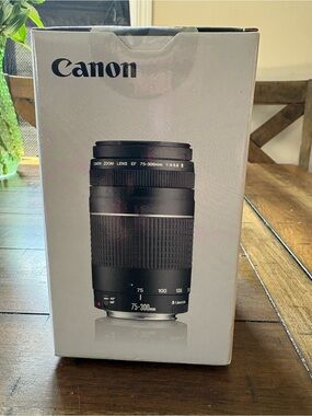 Canon Black EF 75-300mm Zoom Lens (Boxed Packaging)